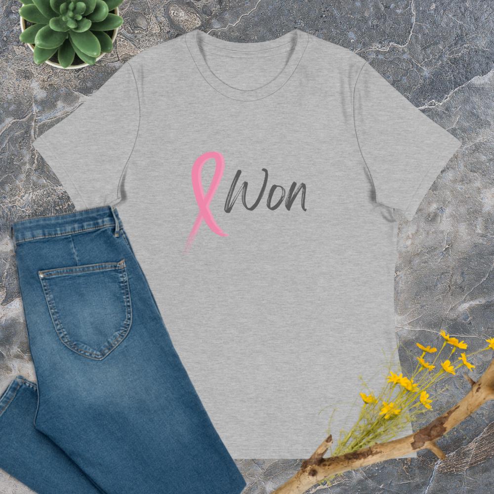 I Won Breast Cancer Women's Shirt in Heather Grey