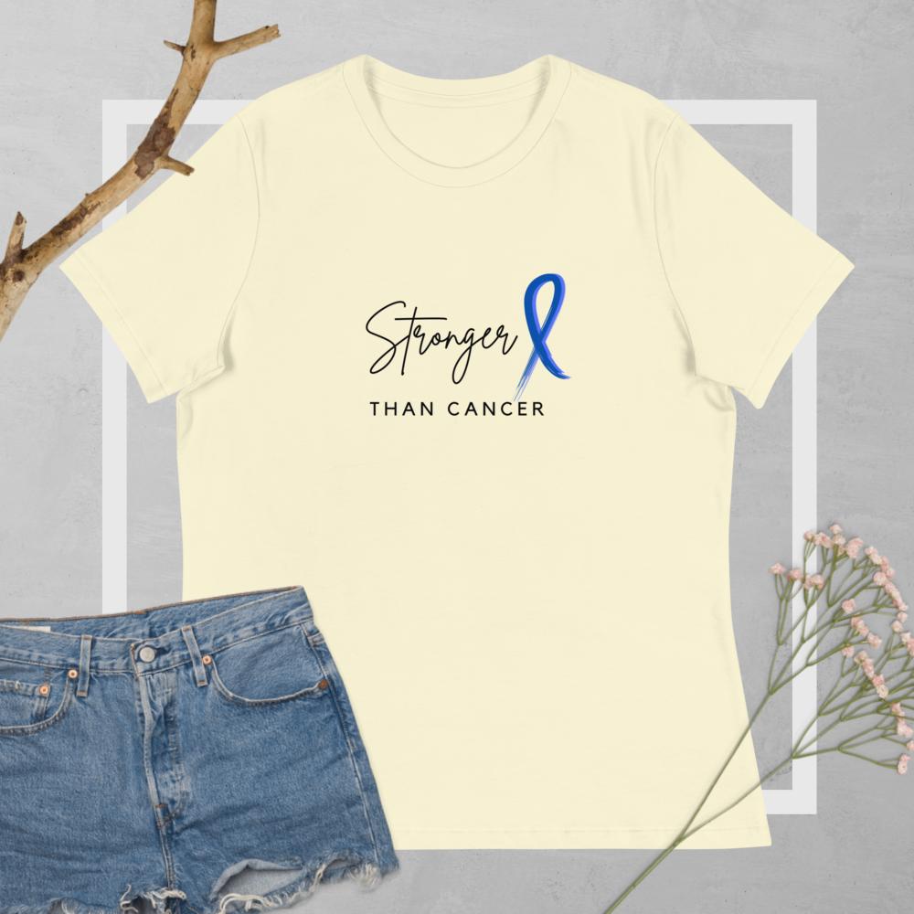 stronger than colon cancer shirt in citron