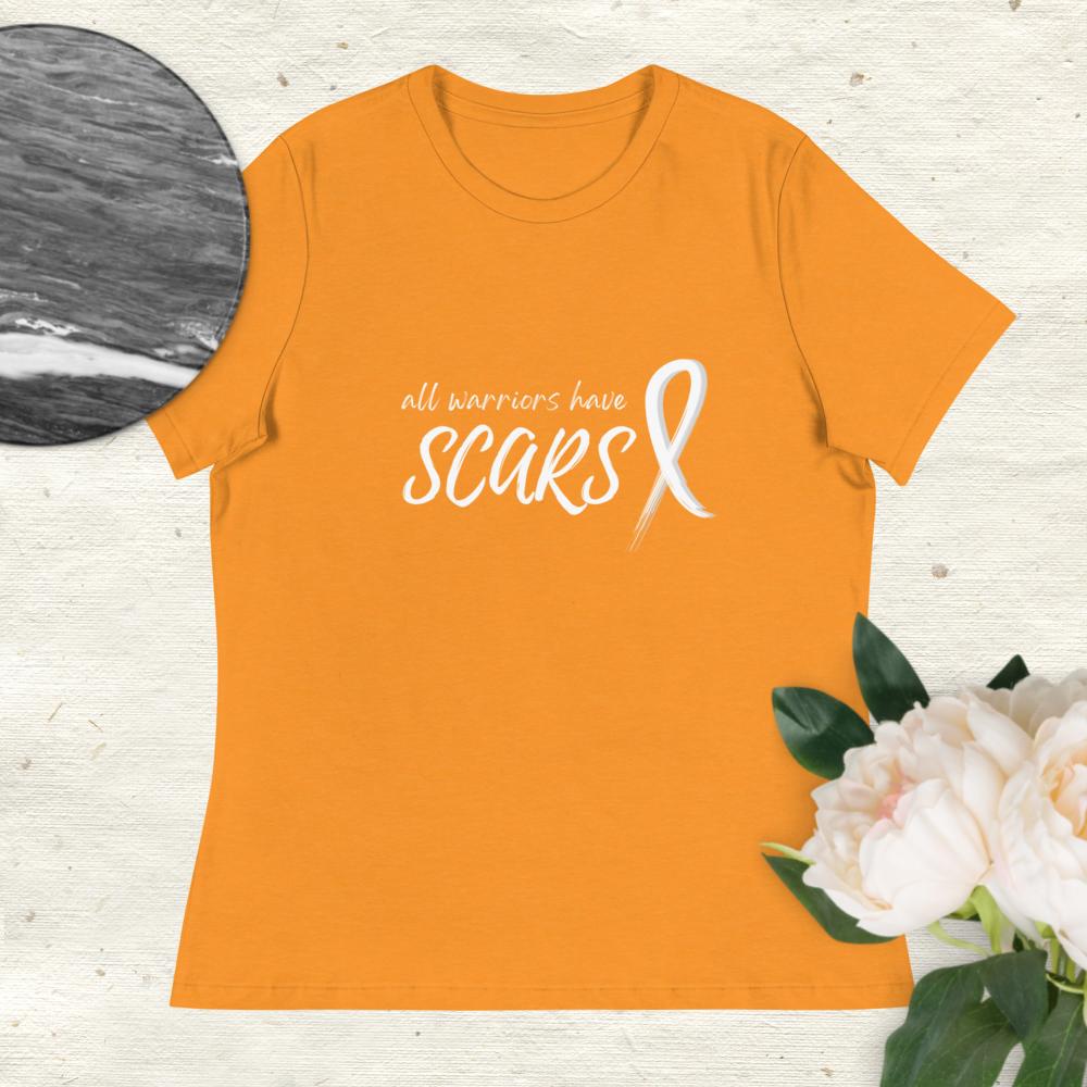 All Warriors Have Scars Cancer Shirt Heather Marmalade