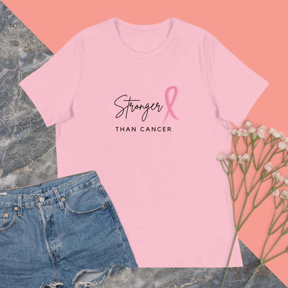 Stronger Than Breast Cancer Shirt in pink